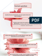 Format Syarahan: Syarahan Biasanya Berdasarkan Satu-Satu Tajuk Tertentu Dan Dipertandingkan