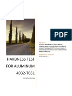 Report Hardness Lab (Aluminum)