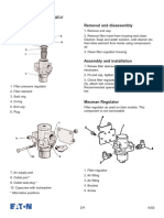 Air system filter pressure regulator maintenance