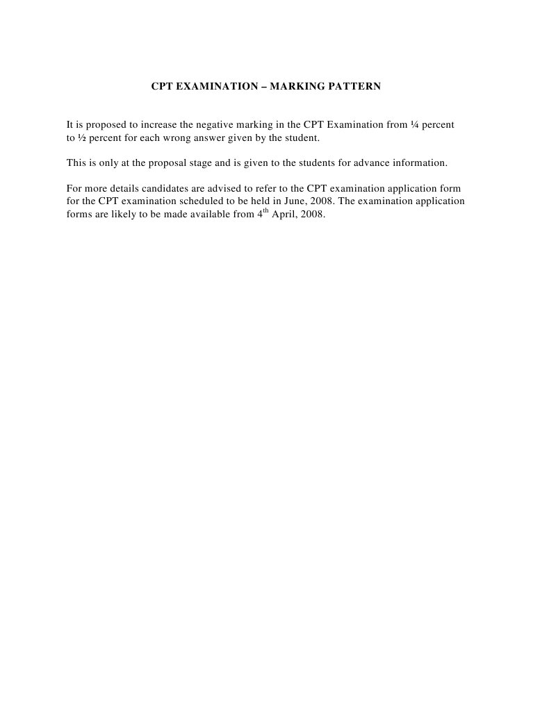 Examination Pattern | PDF