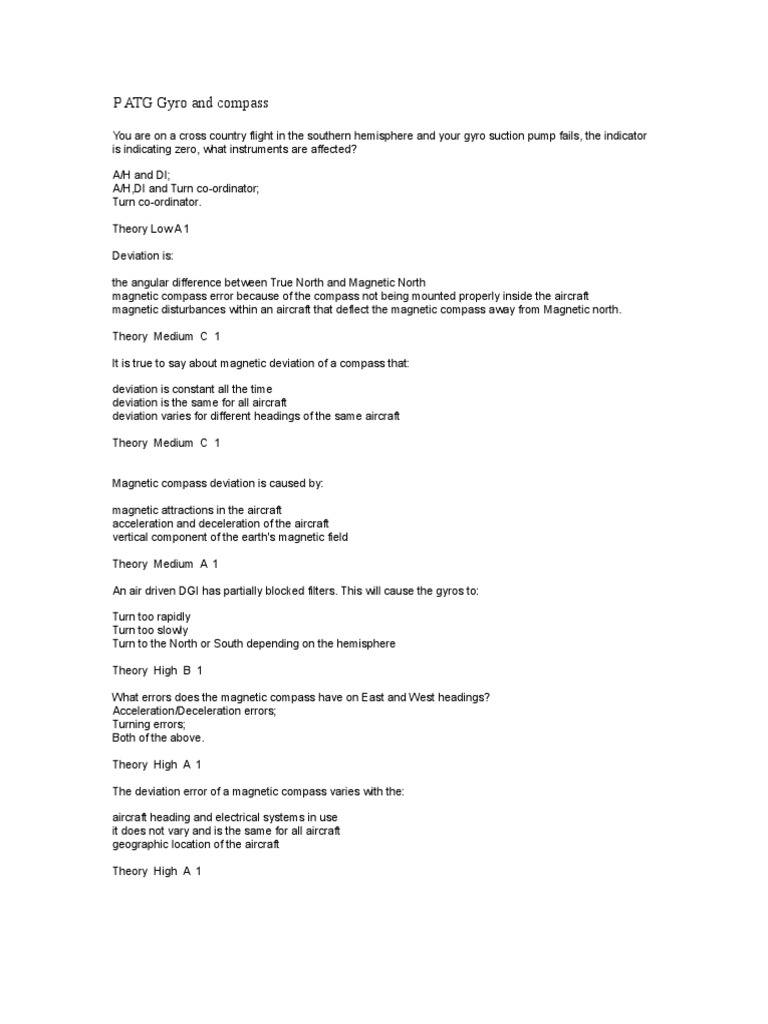 Aviation Instrument Failures | PDF