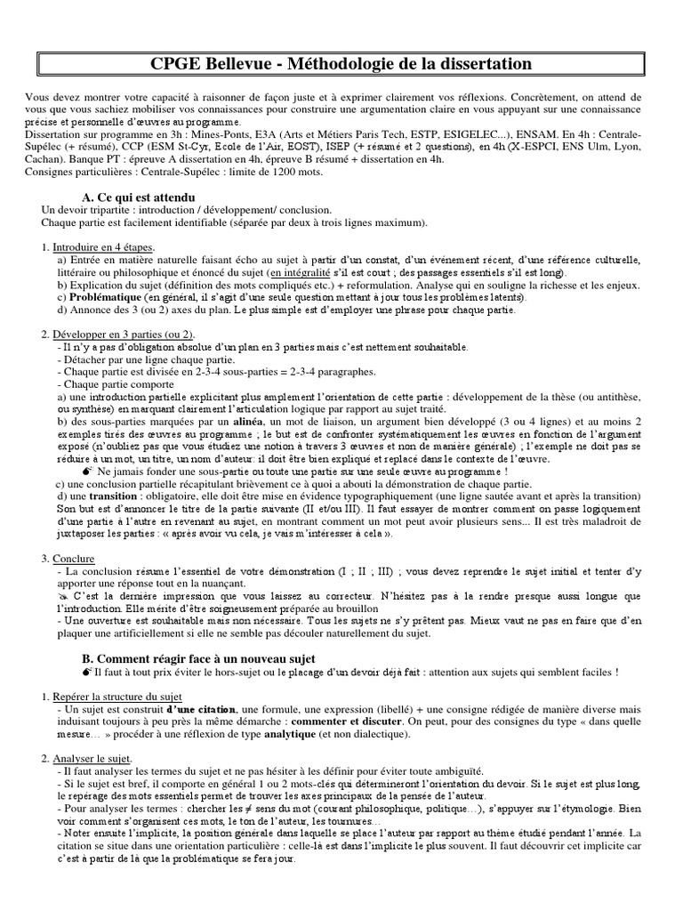 Methode De La Dissertation Dialectique David Hume