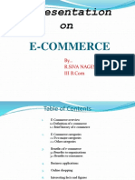A Presentation On: E-Commerce