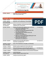 2018 Advocacy Days Agenda