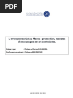 L'entrepreneuriat au Maroc 
