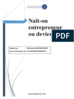 Nait On Entrepreneur Ou Devient On