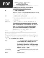 Informe de Visita a Obra