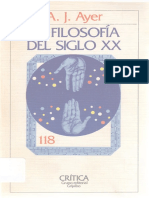 Ayer a J - La Filosofia Del Siglo XX