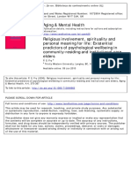 (Fry, 2000) - Religious Involvement, Spirituality and Personal Meaning For Life - Existential Predictors of Psychological Wellbeing in Community-Residing and Institutional Car