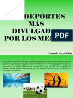 Los Deportes Más Divulgados Por Los Medios