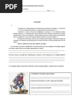 Avaliação 8 Ano Carol