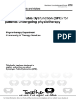  Symphysis Pubis Dysfunction SPD for Patients Undergoing Physiotherapy