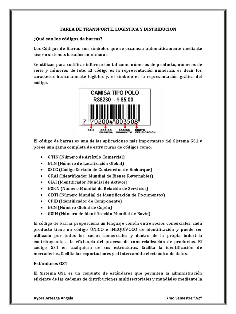 Codigos de Barra | PDF | Código de barras | Tecnologías de la información