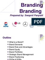 Branding Branding: Prepared By: Swapnil Panpatil Prepared By: Swapnil Panpatil