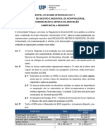 Edital EXIN 2017.1 Escolas de Gestão e Negócios Hospitalidade Comunicação e Artes e de Educação Natal e Mossoró