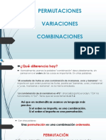 Combinaciones y Permutaciones