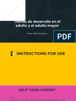 Teorías de Desarrollo en El Adulto y El Adulto Mayor: Mtra. Perla Guijarro