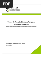 Tempo de Reaccao Simples e Tempo de Movimento No Karate Estudo Comparativo Entre Atletas Com e Sem Experiencia de Competicao