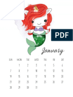 Calendario 2018 Unicornio 2 PDF