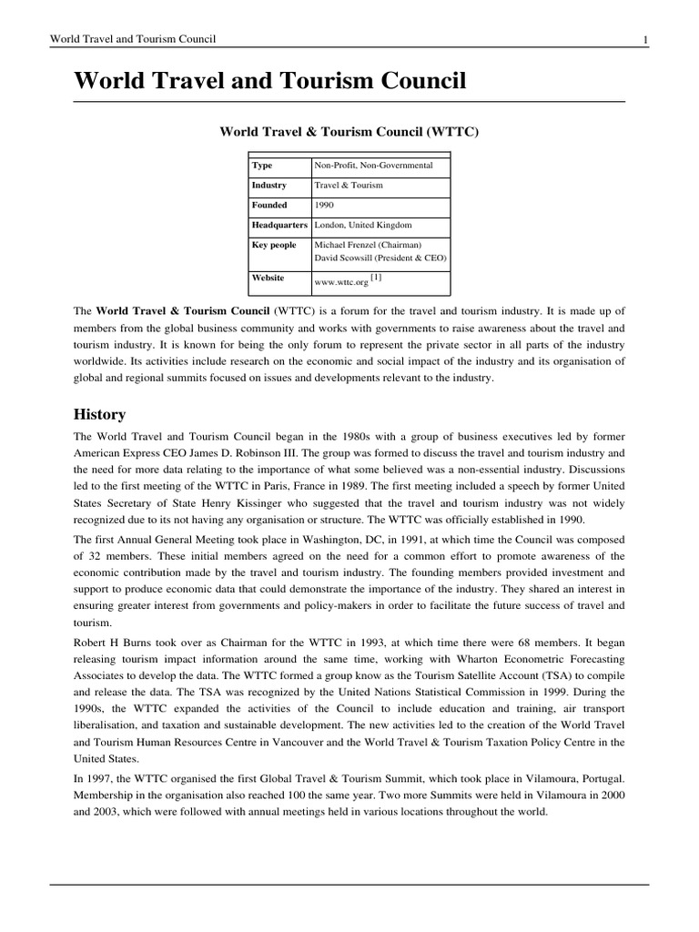 WTTC: Impact on Travel in Pacific Alliance | PDF | Business | Economies