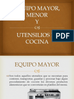 EQUIPO MAYOR, MENOR Y UTENSILIOS DE COCINA.pptx