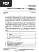 Speed-Control Techniques in AC-DC Operated BLDC Applications