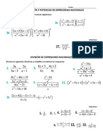 Expresiones Racionales - Multiplicacion Potencias Division Suma Resta