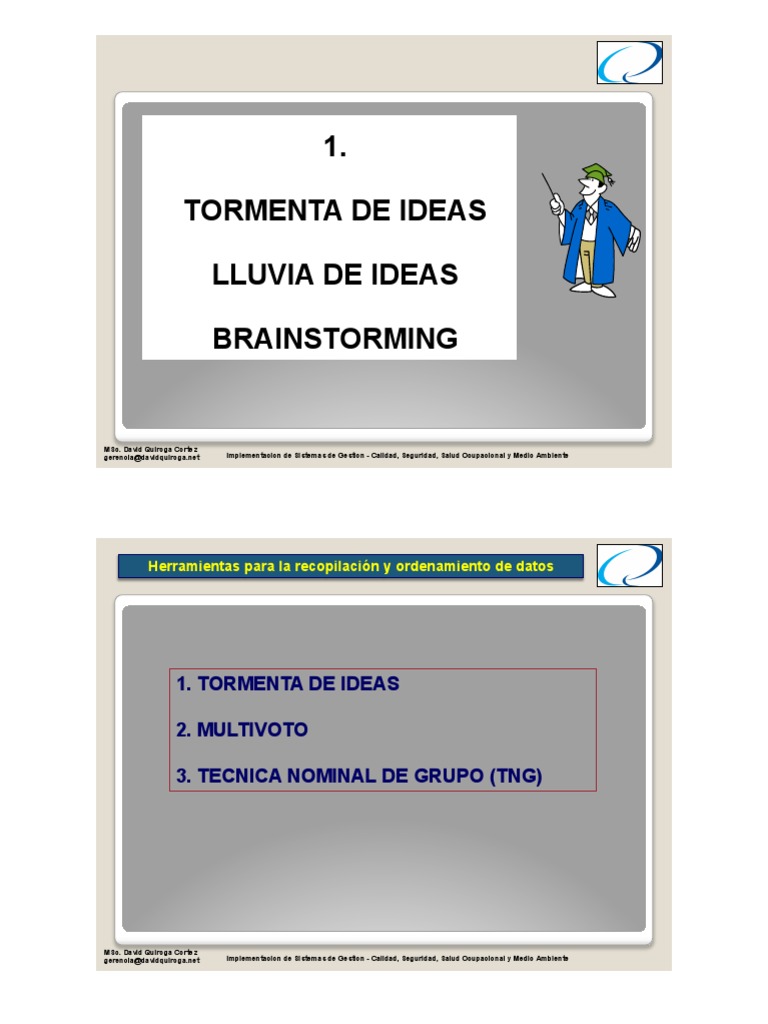 2. Lluvia de Ideas Lluvia de ideas Ciencia humana