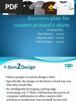 Business Plan For T-SHIRT