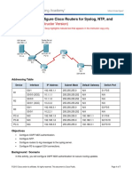 2.6.1.3 Packet Tracer - Configure Cisco Routers For Syslog, NTP, and SSH Operations