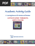 Academic Activity Guide: Annotated Version: Arts Focus