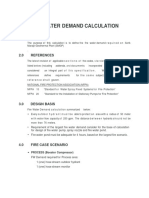 Fire Water Demand Calculation: 1.0 Scope