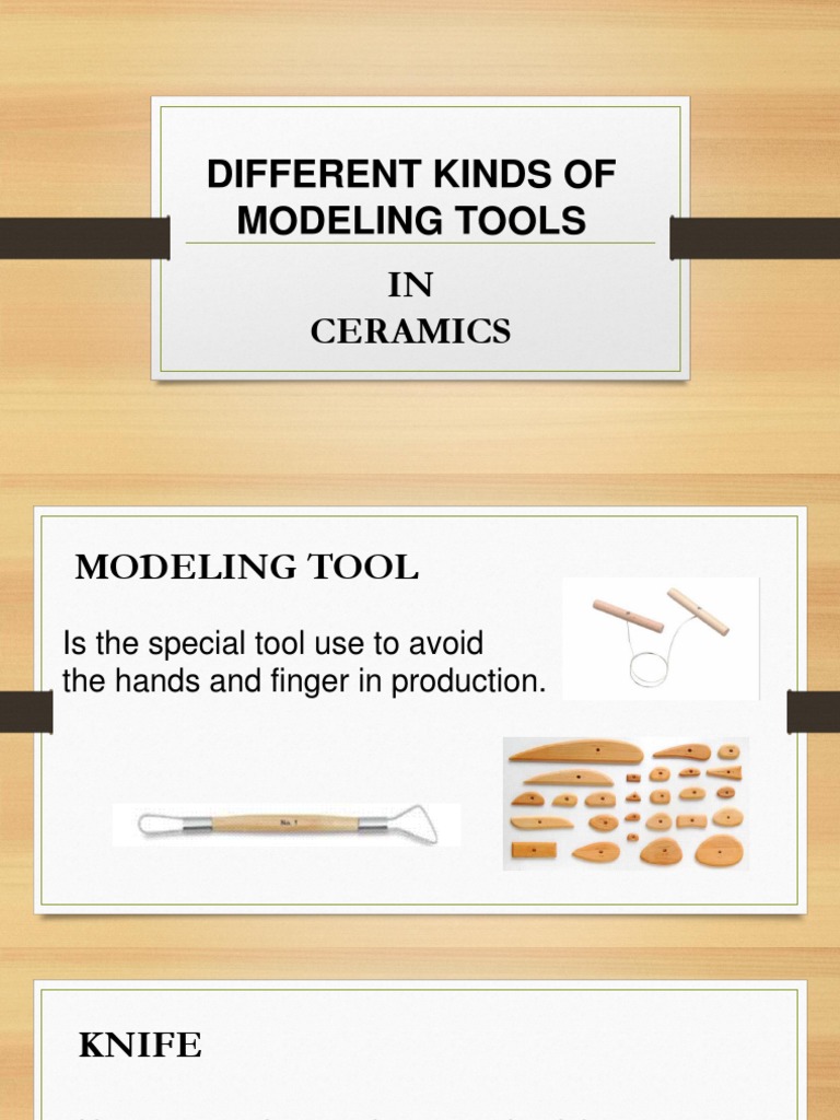 Modeling Tools in Ceramics | PDF | Crafts | Tools