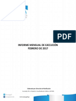 Informe-Febrero-2017 Secretaría de Obras Sociales de la Esposa del Presidente