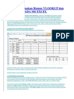 Cara Menggunakan Rumus Vlookup Dan Hlookup Pada Ms Excel