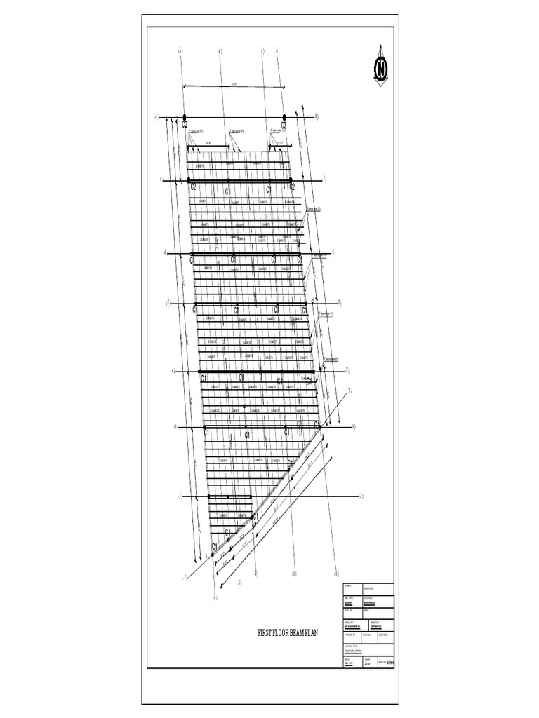 First Floor Beam Plan 1 | PDF | Teaching Mathematics