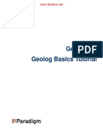 Geolog 6.6 Basics Tutorial: Starting Geolog