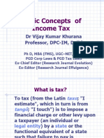 Basic Concepts of Income Tax: DR Vijay Kumar Khurana Professor, DPC-IM, Delhi