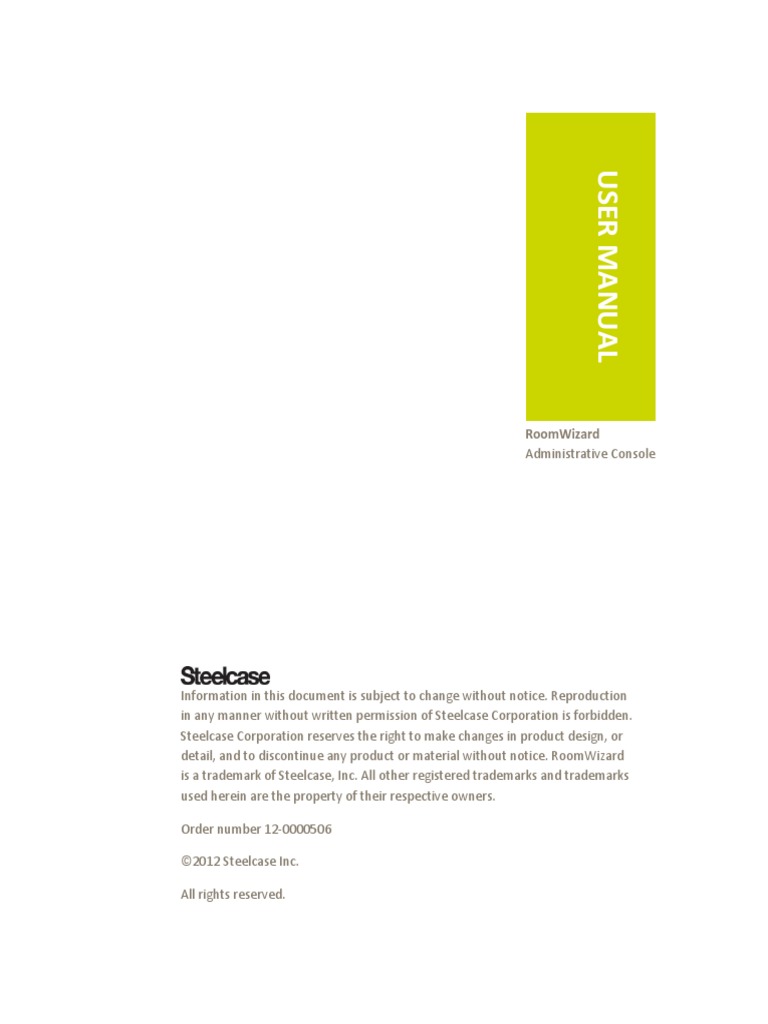 RoomWizard Administrative Console User Guide | PDF | Command Line ...