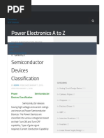 Power Semiconductor Devices Classification