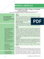 Refractory Status Epilepticus in Children Risk Factors and Outcomes