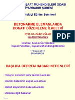 2012 Betonarme Elemanlarda Donatı Düzenleme İlkeleri - Prof. Dr. Kadir Güler