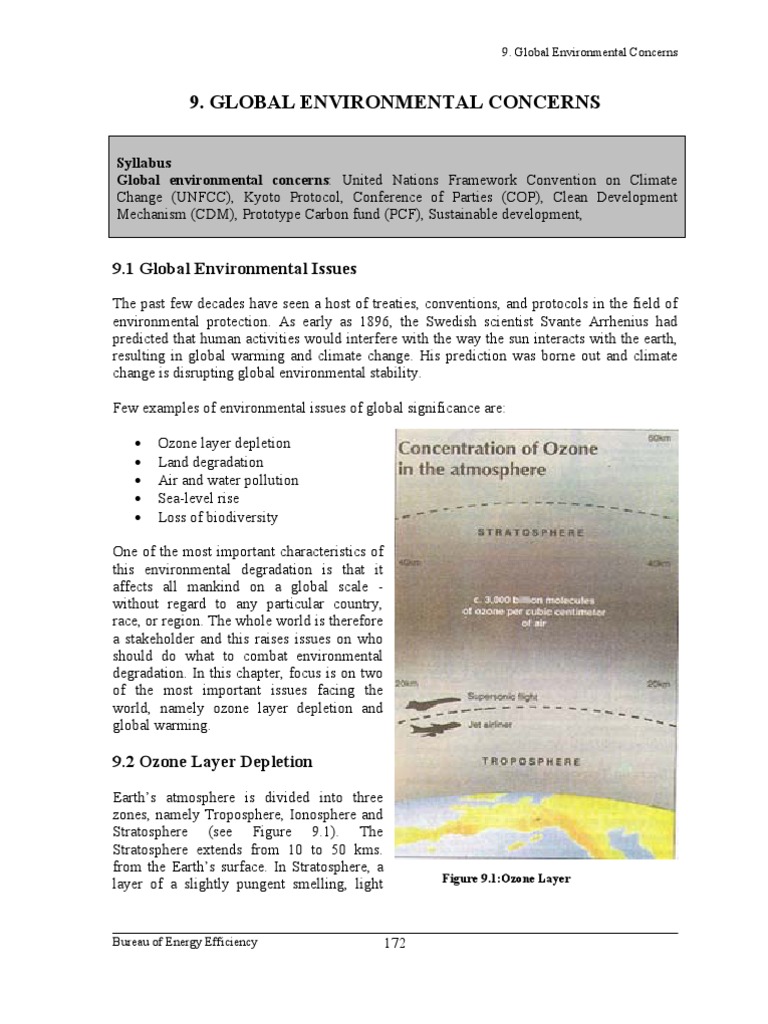 Global Environmental Concerns | PDF | Kyoto Protocol | United Nations ...