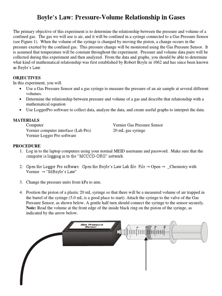 Boyle's Law Experiment with Syringe | PDF | Gases | Syringe