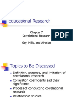 Correlation and Causal Comparative Research