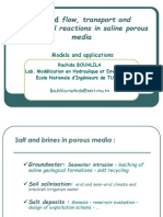 Coupled Flow, Transport And: Geochemical Reactions in Saline Porous Media