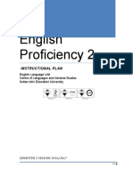 BIU2022 English Proficiency 2: Instructional Plan