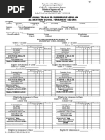DepEd Form 137 spreadsheet | Behavior Modification | Learning