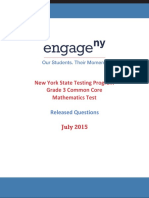 New York State Testing Program Mathematics Test Grade 3 Common Core