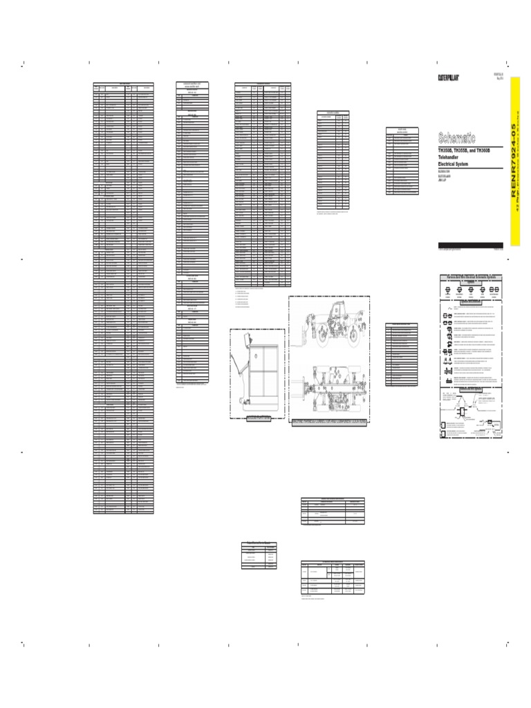 TH350B, TH355B, and TH360B Electrical System Telehandler | PDF ...